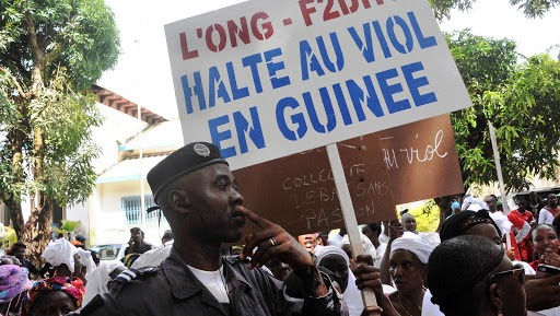 Manifestation contre le viol en Guinée, image d'archive