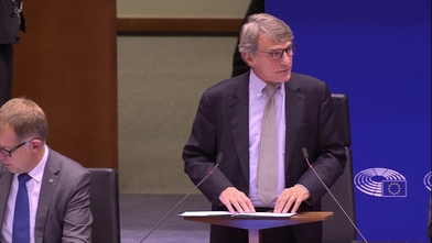 David Maria Sassoli Président du parlement européen