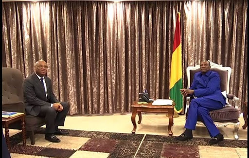 Alpha Condé, Président de la République de Guinée et Kassi Brou le président de la Commission de la CEDEAO, image d'archive