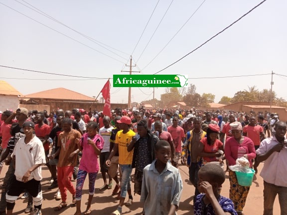 Manifestation du FNDC à Labé