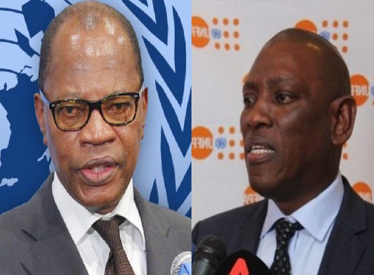 Mohamed Ibn Chambas, Représentant Spéciale du Secrétaire General de l’ONU pour l’Afrique de l’Ouest et le Sahel et Mabingue Ngom, Directeur régional, Bureau régional de l'UNFPA pour l'Afrique de l'Ouest et l'Afrique centrale