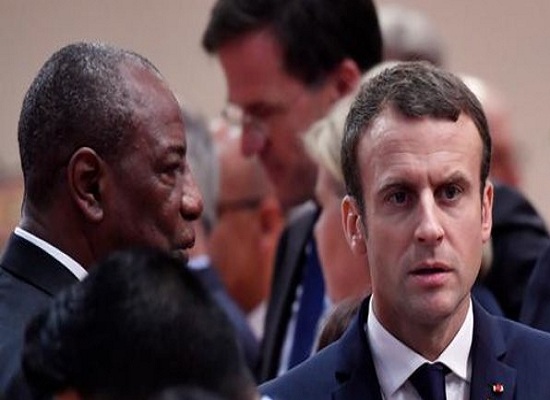 Alpha Condé et Emmanuel Macron