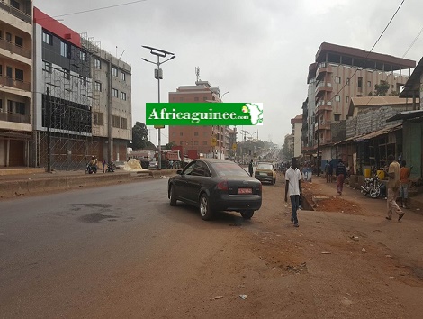 ville morte à Conakry, image d'archive