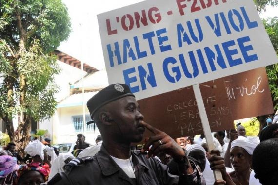 Manifestation contre le viol en Guinée, image d'archive