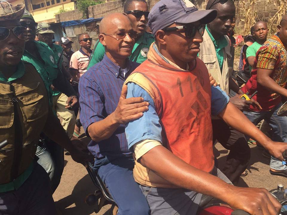 Cellou Dalein Diallo, leader de l'UFDG lors d'une réception à Mamou