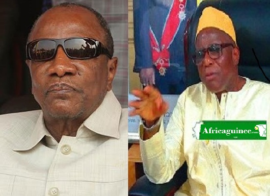 Alpha Condé, Président de la République de Guinée et le garde des Sceaux Lamine Fofana