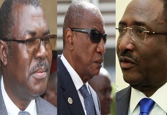 Les opposants Sidya Touré, Faya Milimouno et le PRG Alpha Condé (M)