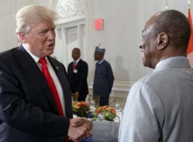 Alpha Condé et Donald Trump