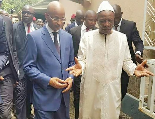Cellou Dalein Diallo, leader de l'UFDG et Alpha Condé, président de la république