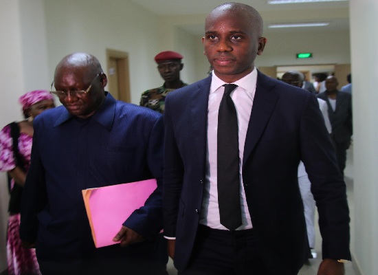 Kader Yacine Barry, ex ministre de l'Enseignement supérieur le jour de sa prise de fonction