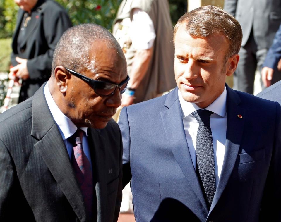 Alpha Condé et Emmanuel Macron
