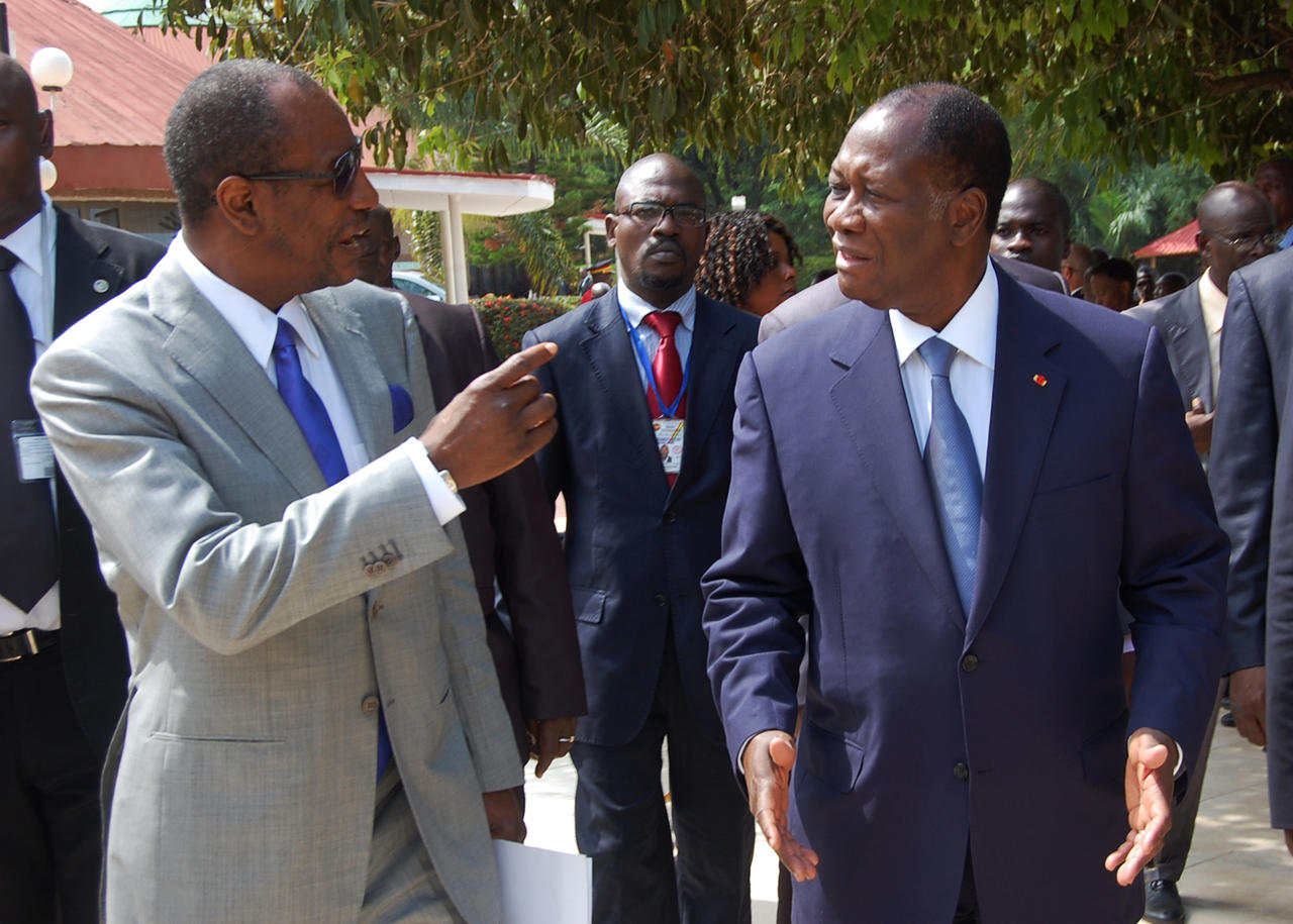 Alpha Condé et Alassane Ouattara