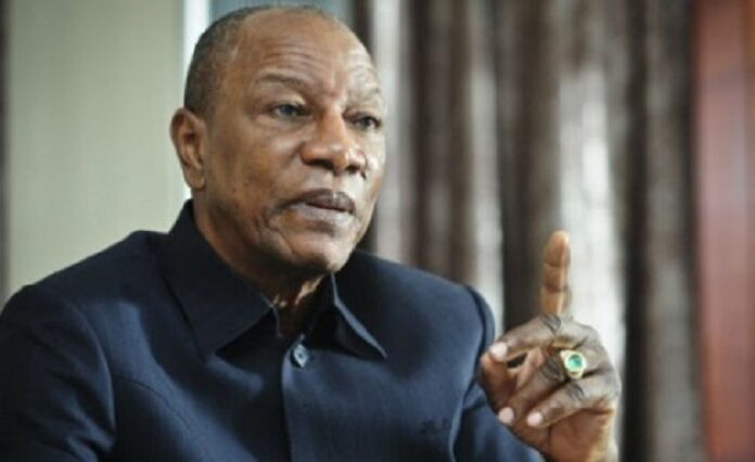 Alpha Condé, président de la République de Guinée