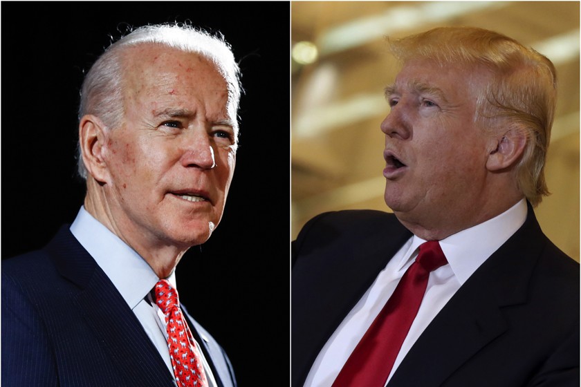 Le candidat démocrate Joe Biden et le président sortant républicain Donald Trump-Africaguinee.com