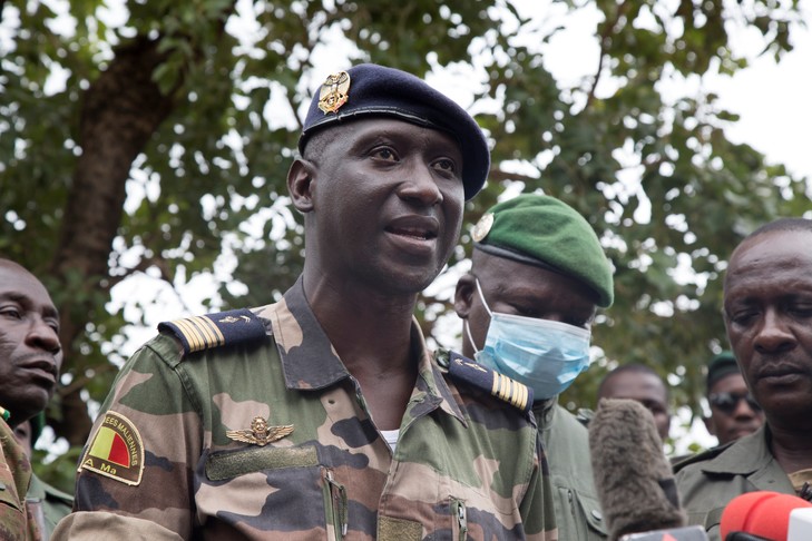 Colonel major Wagué, porte-parole des putschistes au Mali-Africaguinee.com