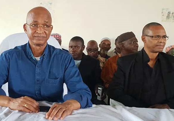 Cellou Dalein Diallo, leader de l'UFDG et l'écrivain Tierno Monénembo