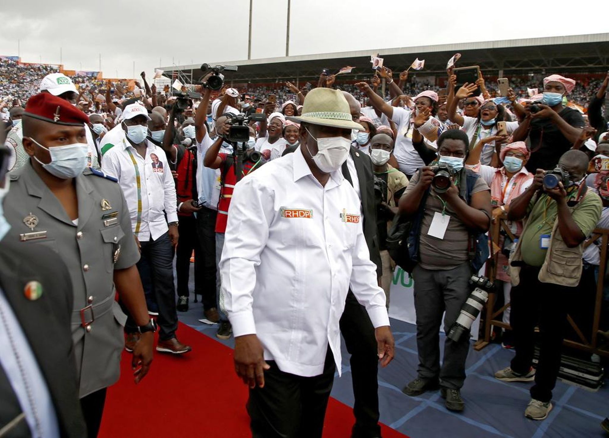 Le président sortant Alassane Ouattara a été choisi comme candidat pour un troisième mandat.Africaguinee.com