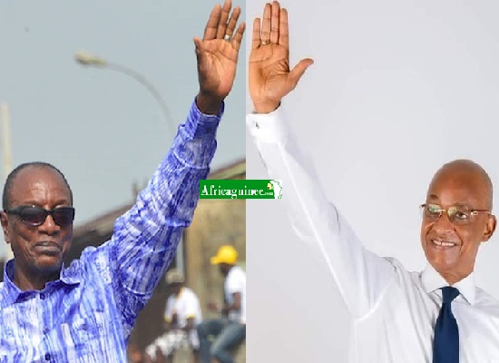 Alpha Condé et Cellou Dalein Diallo, candidats à l'élection présidentielle du 18 octobre