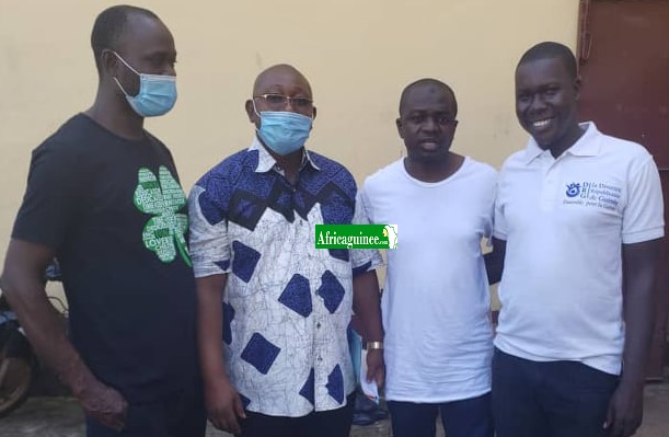 Souleymane Condé, Roger Bamba, Youssouf Dioubaté et leur avocat maître Salif Béavogui