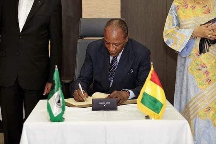 Alpha Condé, président de la République de Guinée