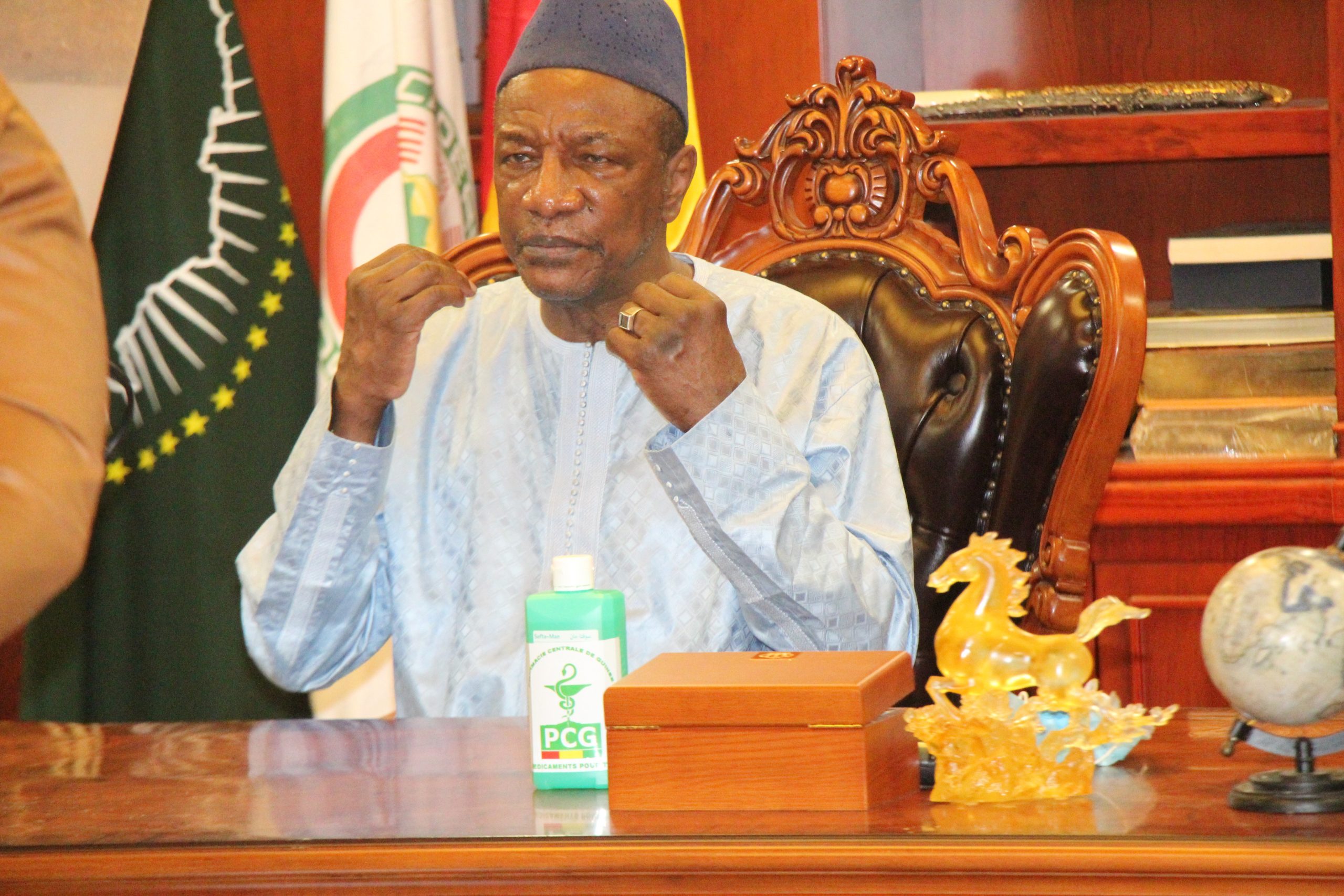 Alpha Condé, président de la République de Guinée