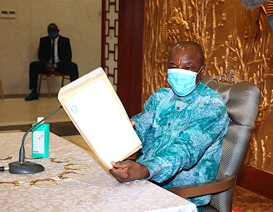 Alpha Condé, président de la République de Guinée