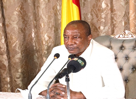 Alpha Condé, président de la République de Guinée