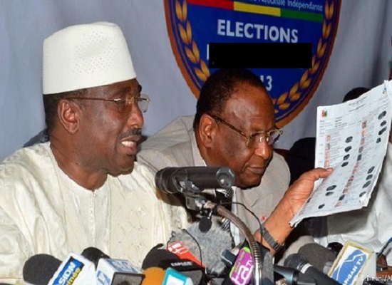 Sidya Touré, leader de l'UFR et Lansana Kouyaté leader du PEDN