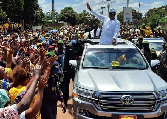 Accueil de Kassory Fofana à Faranah