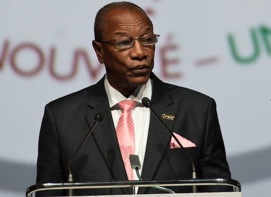 Alpha Condé, président de la République de Guinée