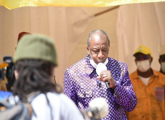 Alpha Condé, président de la République de Guinée
