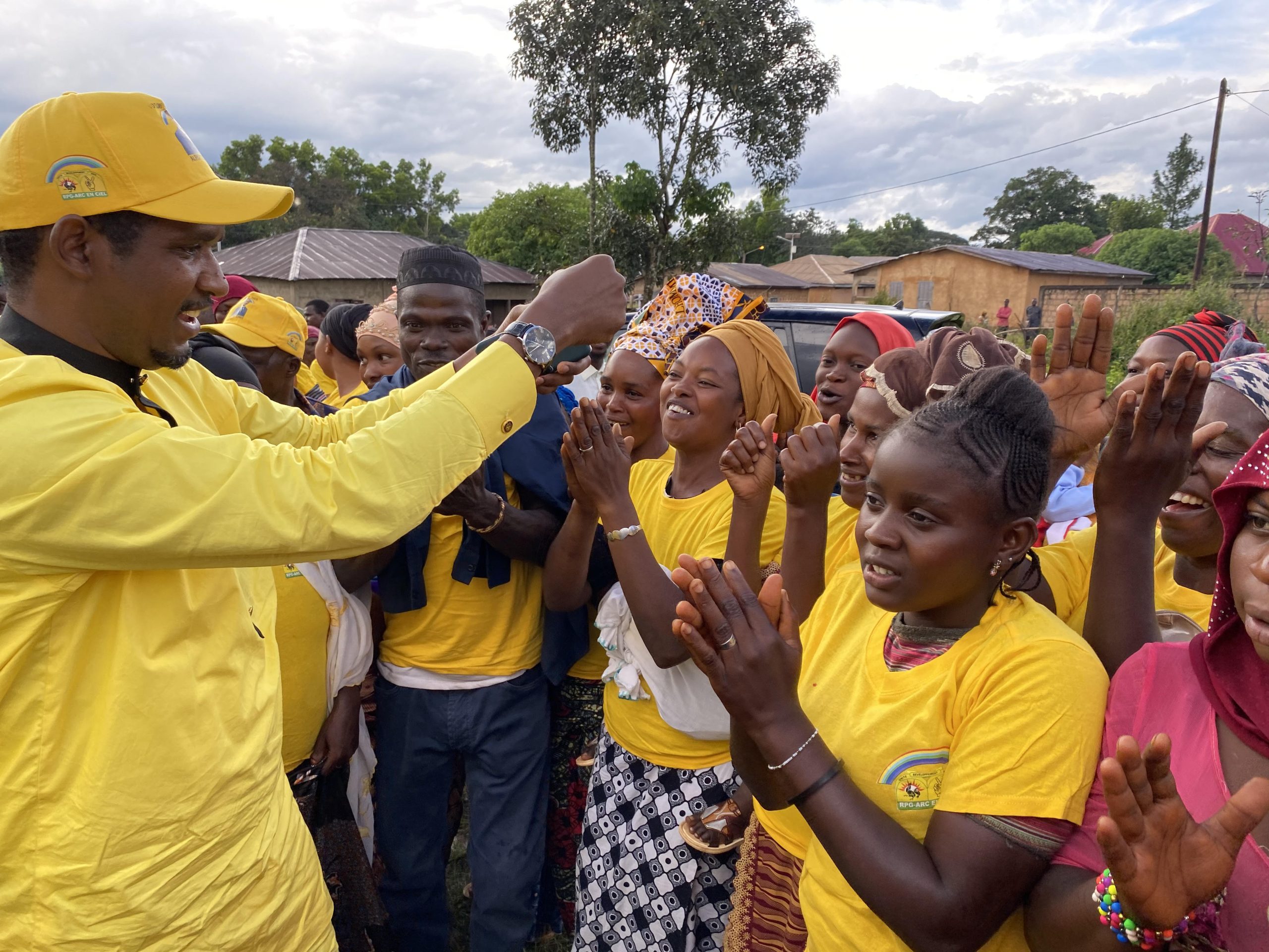 Mouctar Diallo, ministre de la jeunesse en campagne à Pita