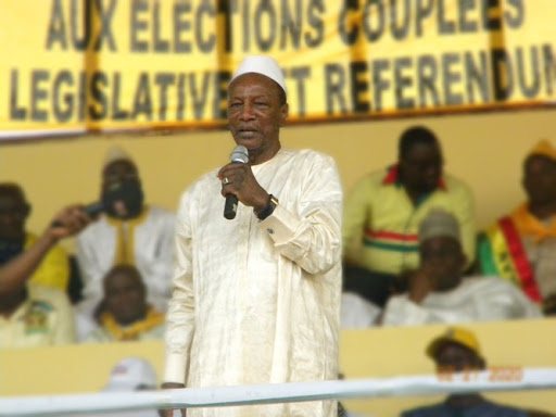 Alpha Condé, président de la République de Guinée