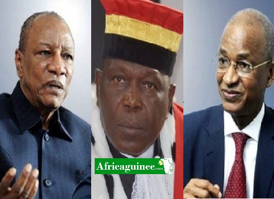 Alpha Condé, Mohamed Lamine Bangoura, Cellou Dalein Diallo, Photomontage Africaguinee.com