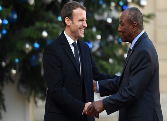 Emmanuel Macron et Alpha Condé