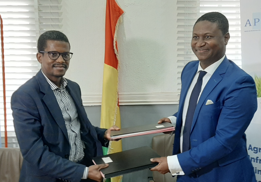 Les Directeurs Généraux d'OFMG et APIP Guinée, Sékou Amadou Bah et Namory Camara