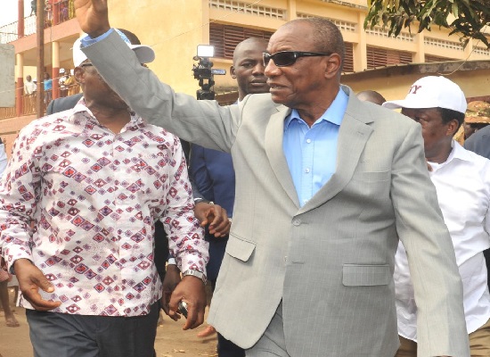 Alpha Condé, président de la République de Guinée