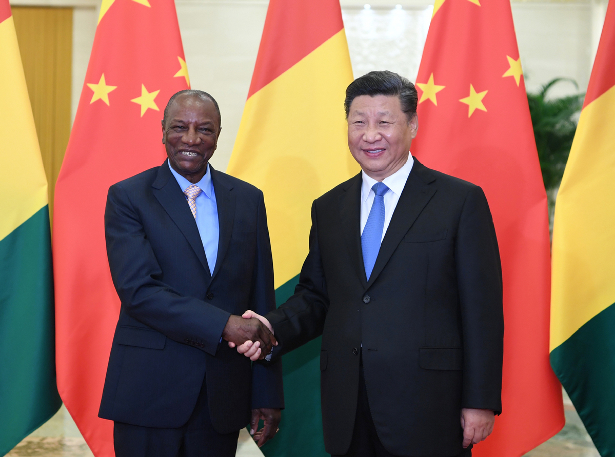 Alpha Condé et Xi Jinping