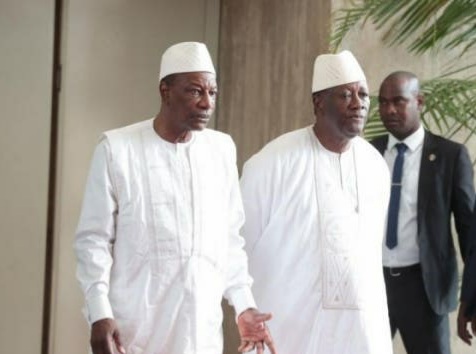 Alpha Condé et Alassane Ouattara