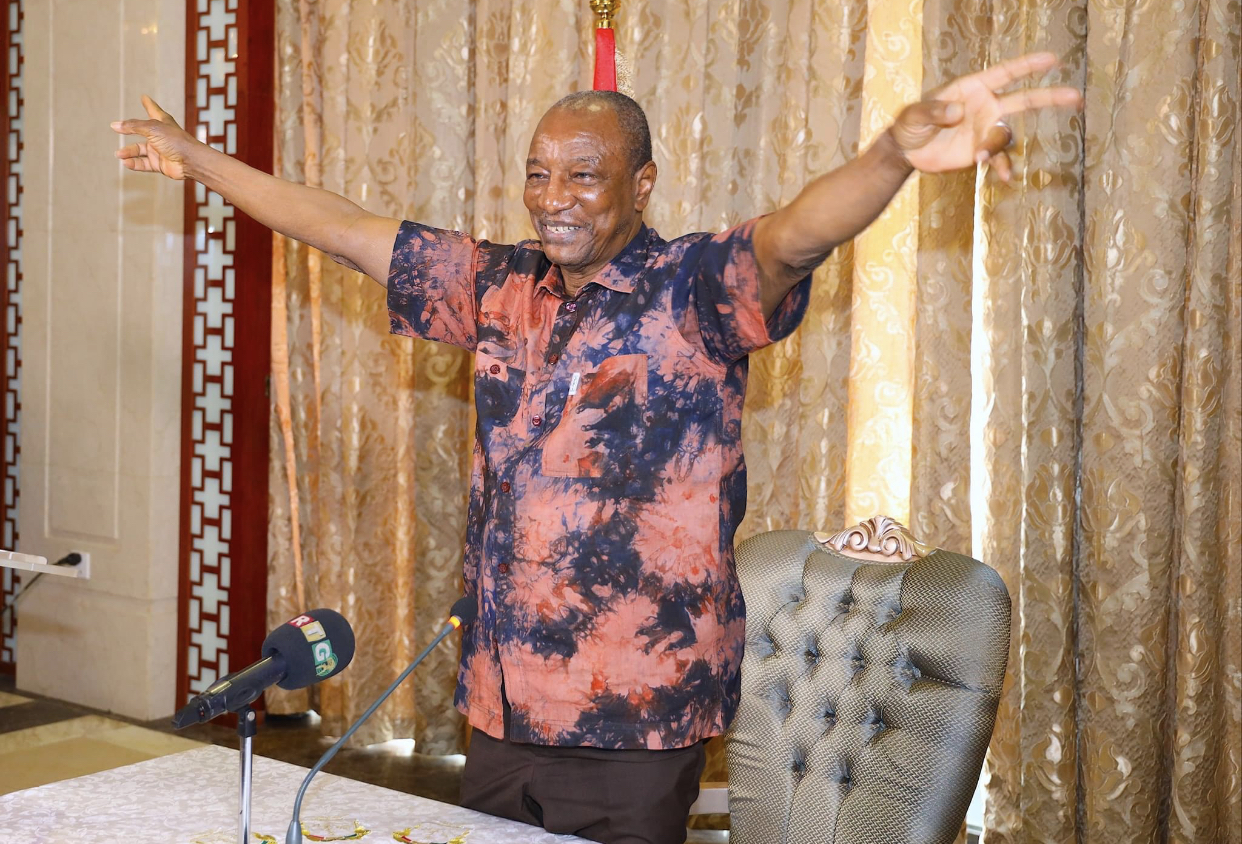 Alpha Condé, président de la République de Guinée