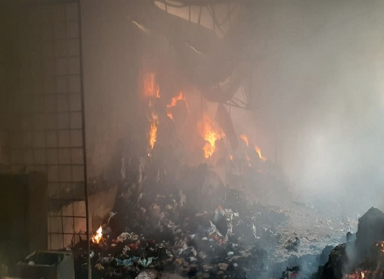 Incendie à Madina