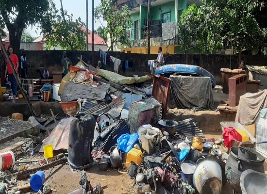 Incendie à Kipé