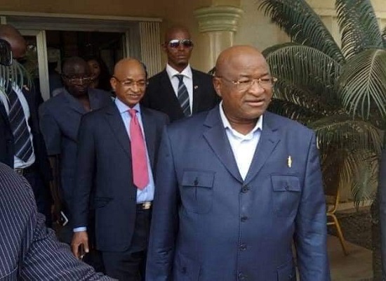 Elhadj Mamadou Sylla, leader de l'UDG et Cellou Dalein Diallo, image d'archive
