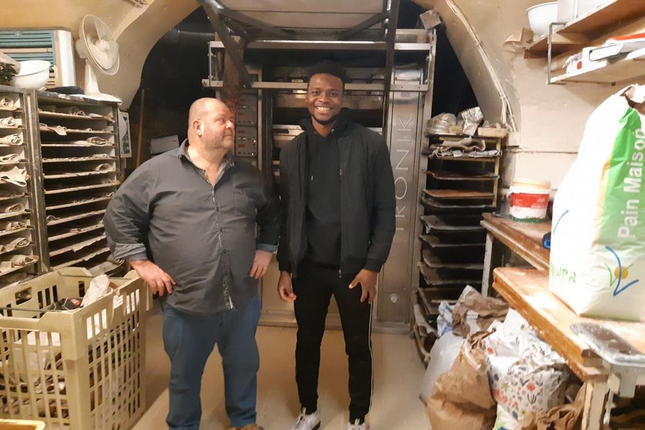 Stéphane Ravacley et son apprenti Laye Fodé Traoré