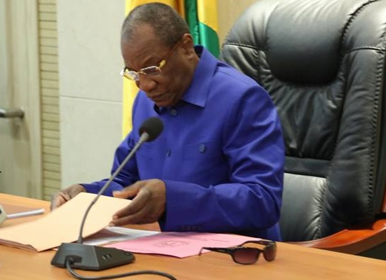 Alpha Condé, président de la République de Guinée