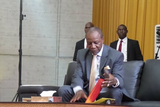 Alpha Condé, président de la République de Guinée