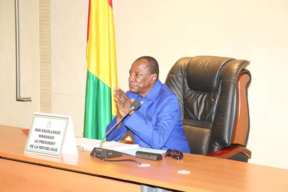 Alpha Condé, président de la République de Guinée