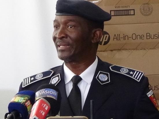 Le Directeur centrale de la police judiciaire (DCPJ),  commissaire Aboubacar Fabou Camara
