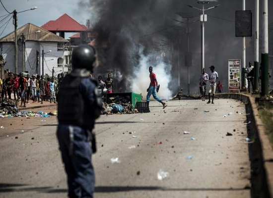 Crise postélectorale en Guinée, image d'illustration