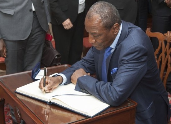 Alpha Condé, président de la République de Guinée
